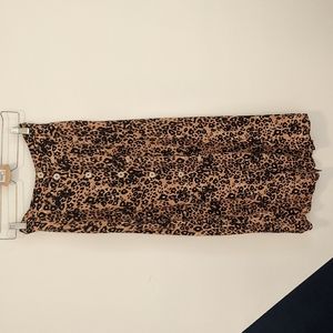 Wilfred Leopard High Waisted Skirt